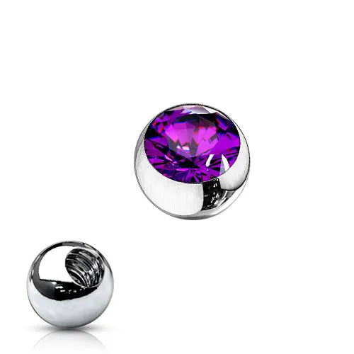 14g Gem Replacement Balls for Belly Rings