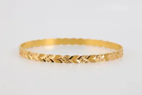 21k Yellow Gold Bangle Bracelet (11.28g.)