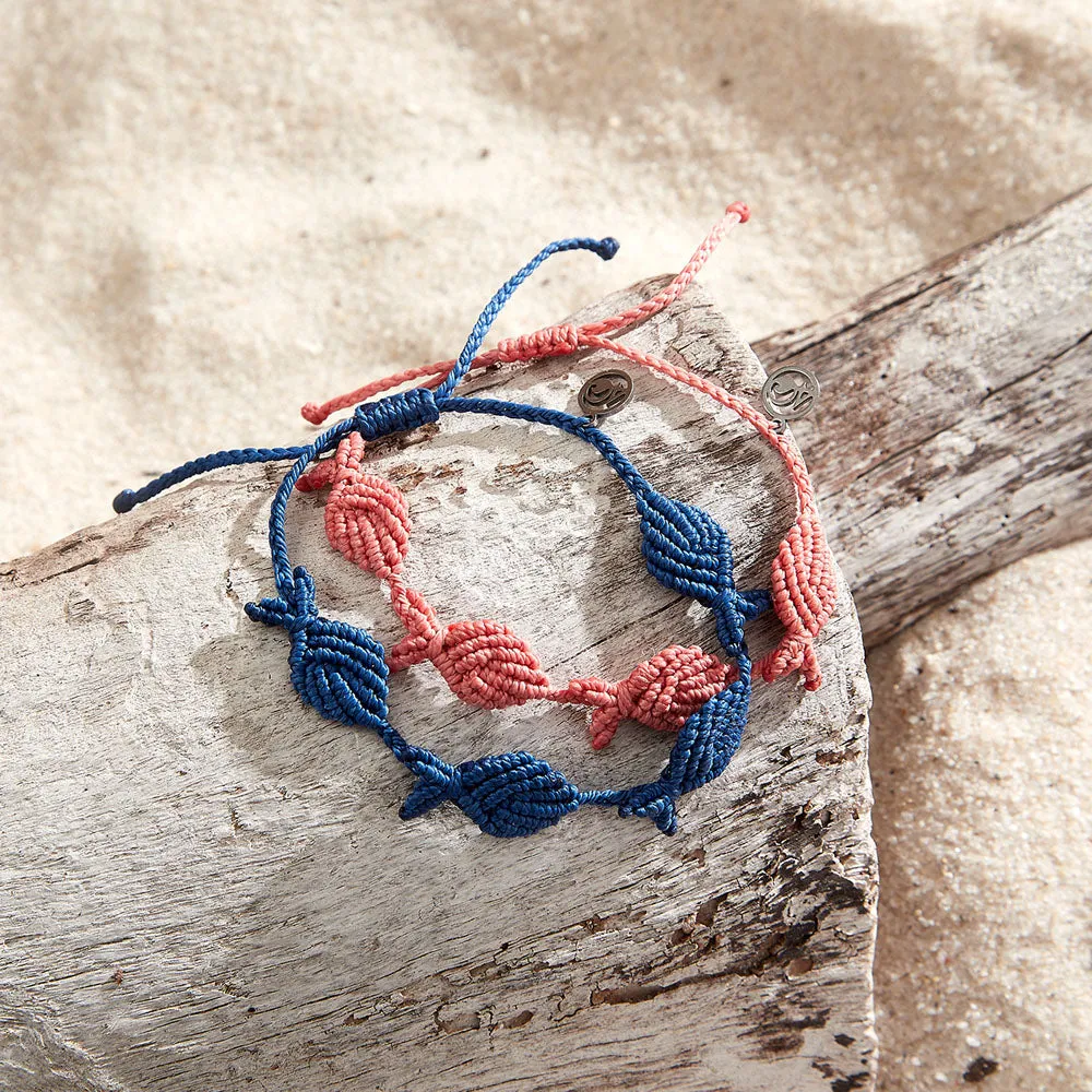 4 Fish Macrame Bracelets