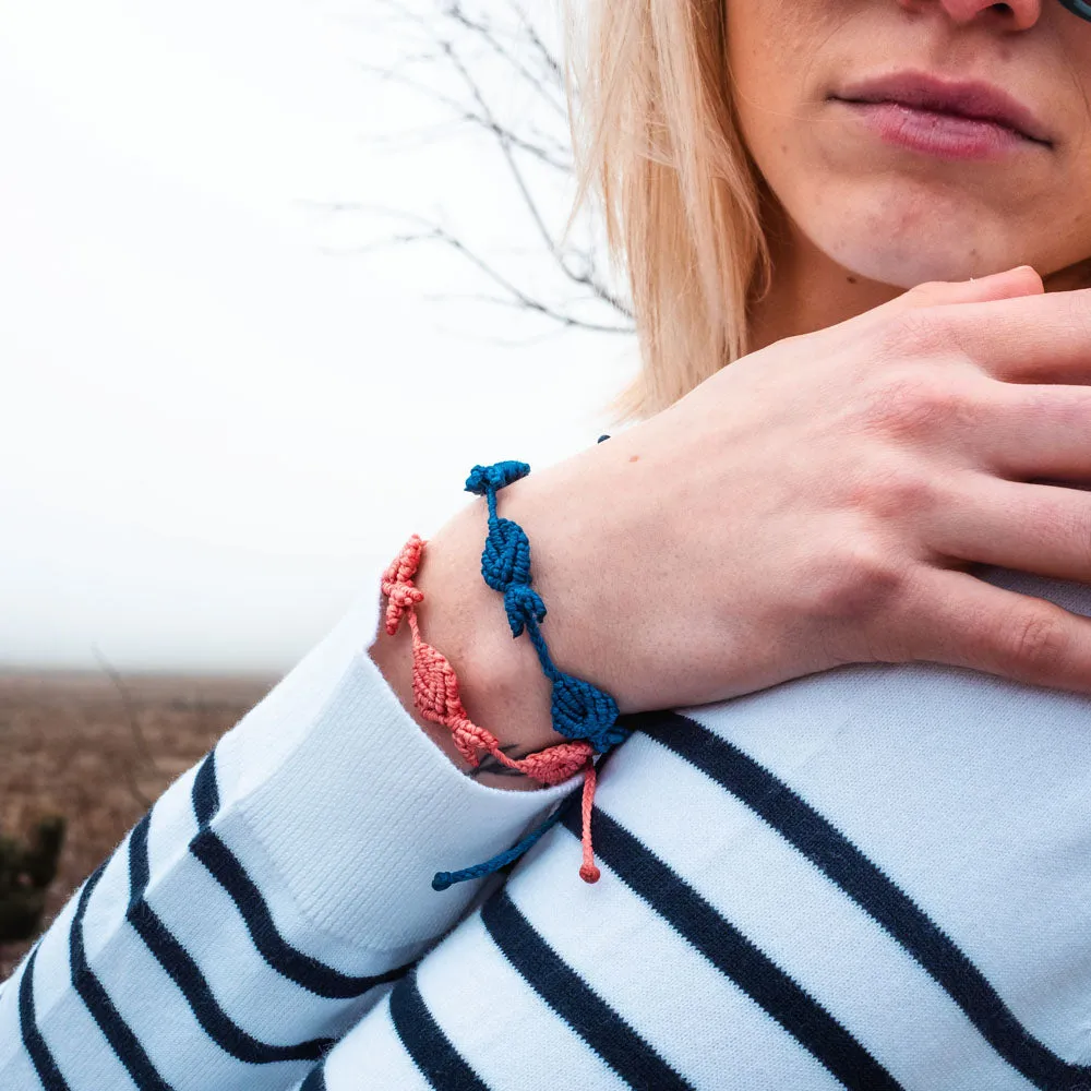 4 Fish Macrame Bracelets