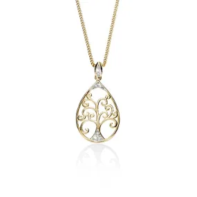 9CT GOLD DIAMOND PENDANT