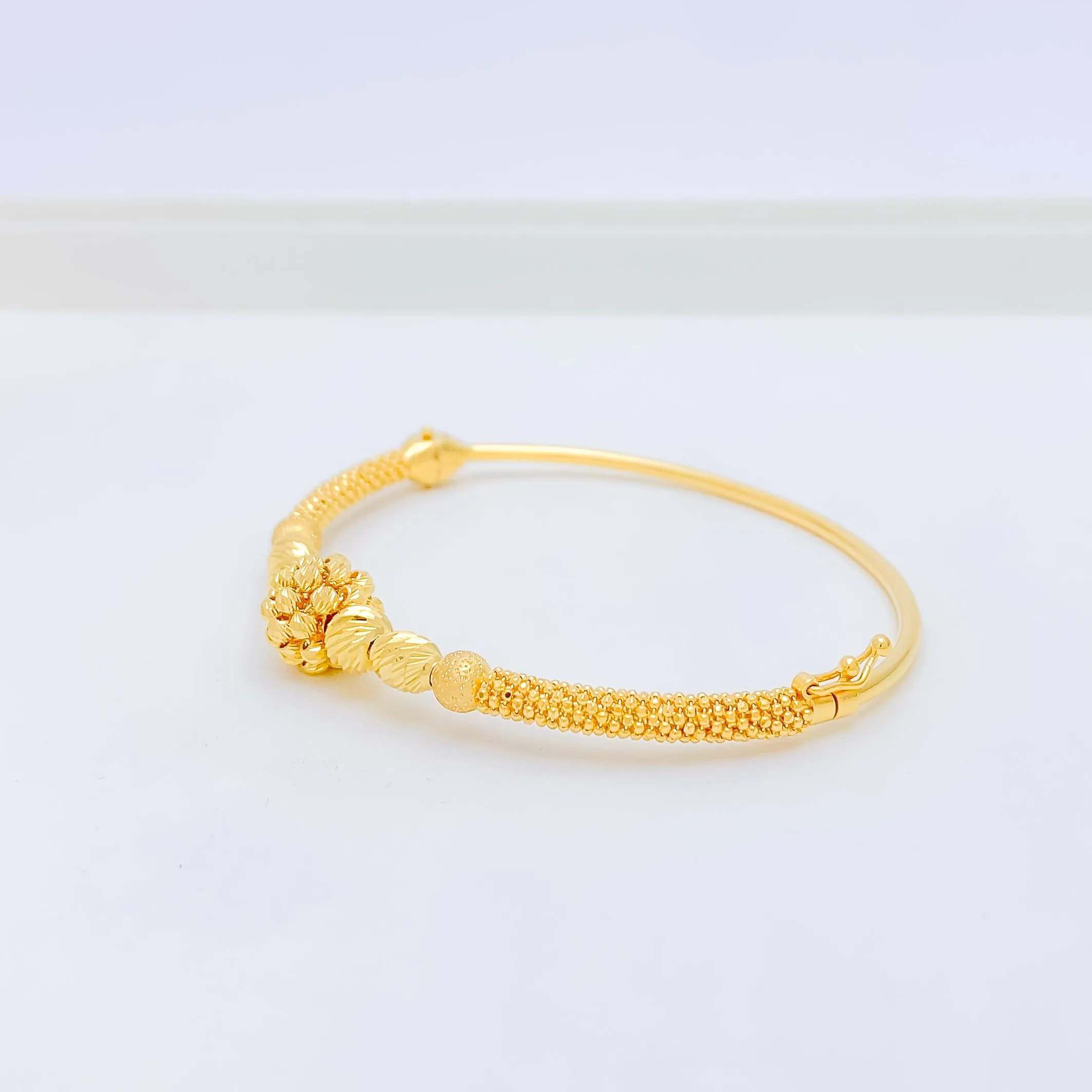 Accented Oval Bangle Bracelet