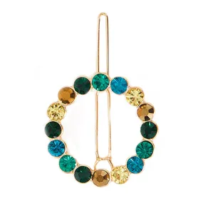 Accessorize London Blue Circle Gem Hair Clip