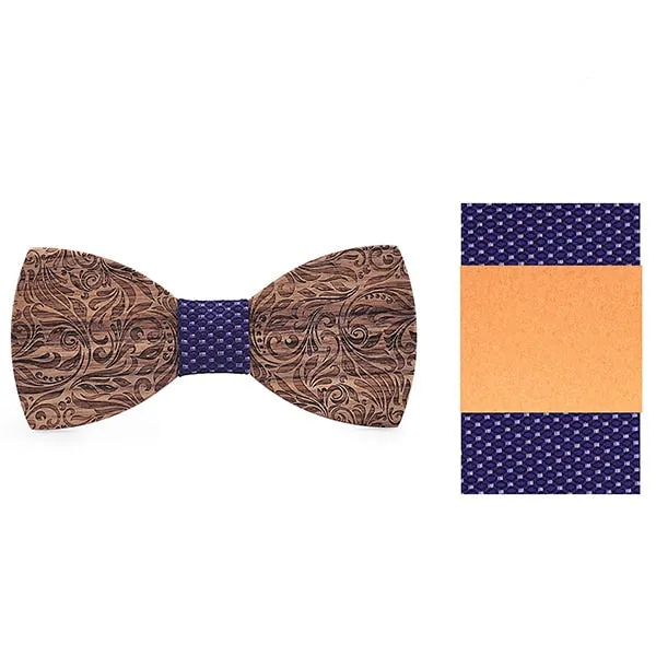 Adam Wooden Bow Tie Set