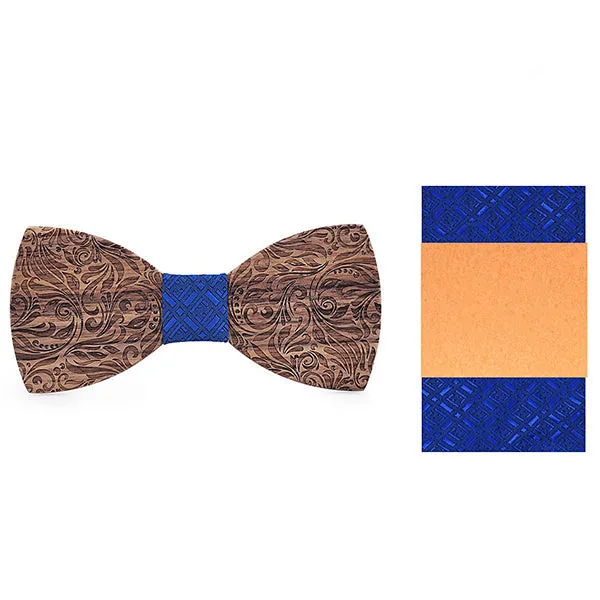 Adam Wooden Bow Tie Set