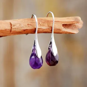 Baygur Amethyst Drop Earrings