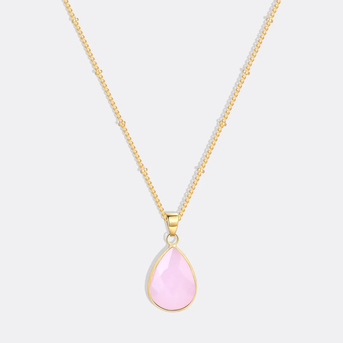 Birthstone Drop Pendant Necklace