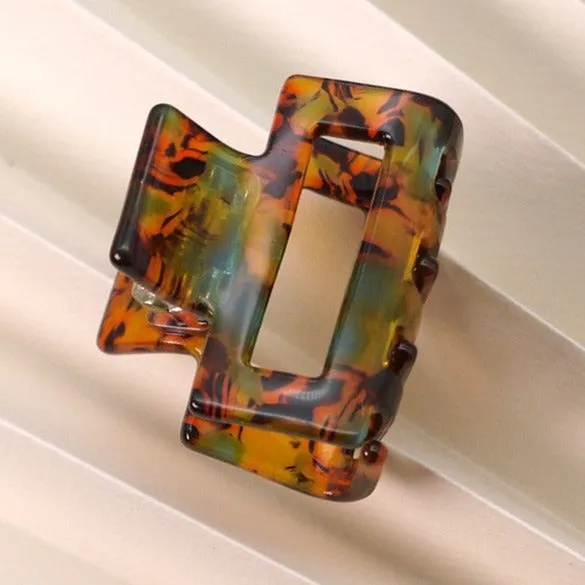 Brown Square Hair Clip