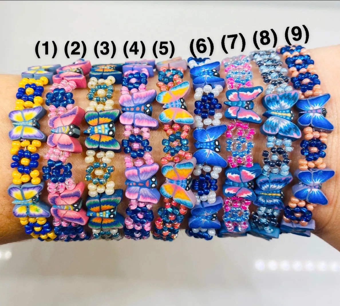 Butterfly Beaded Bracelets