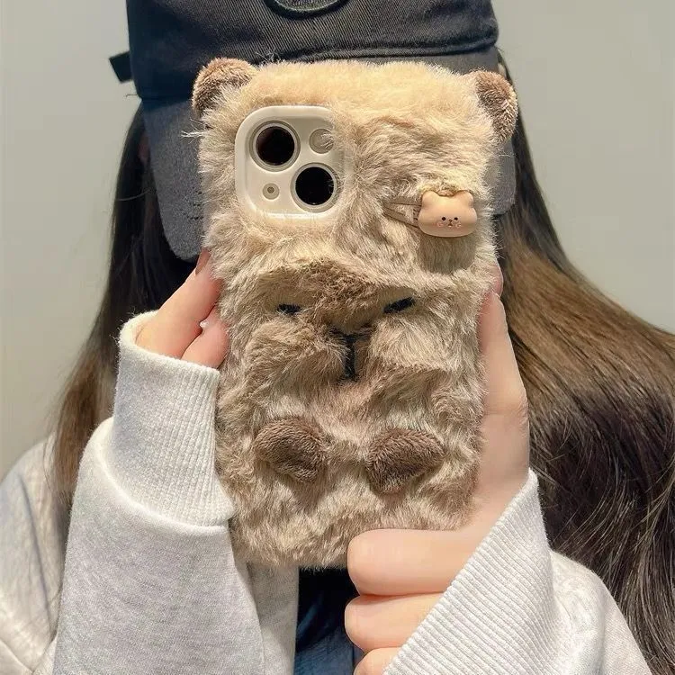 Capybara with Hair Clip iPhone Case