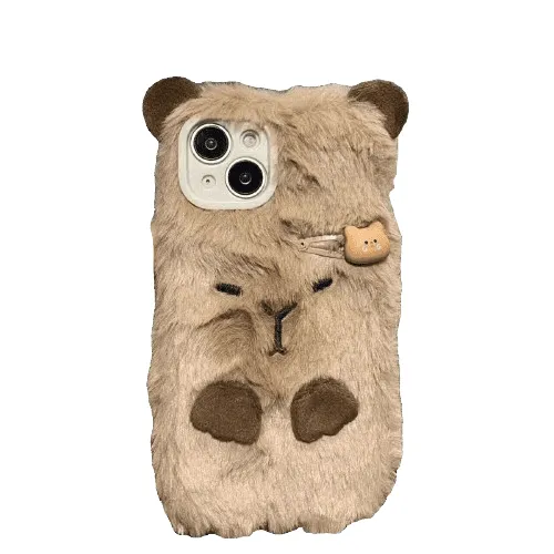 Capybara with Hair Clip iPhone Case