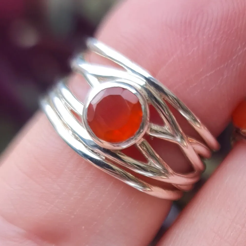 Carnelian Stone Rings