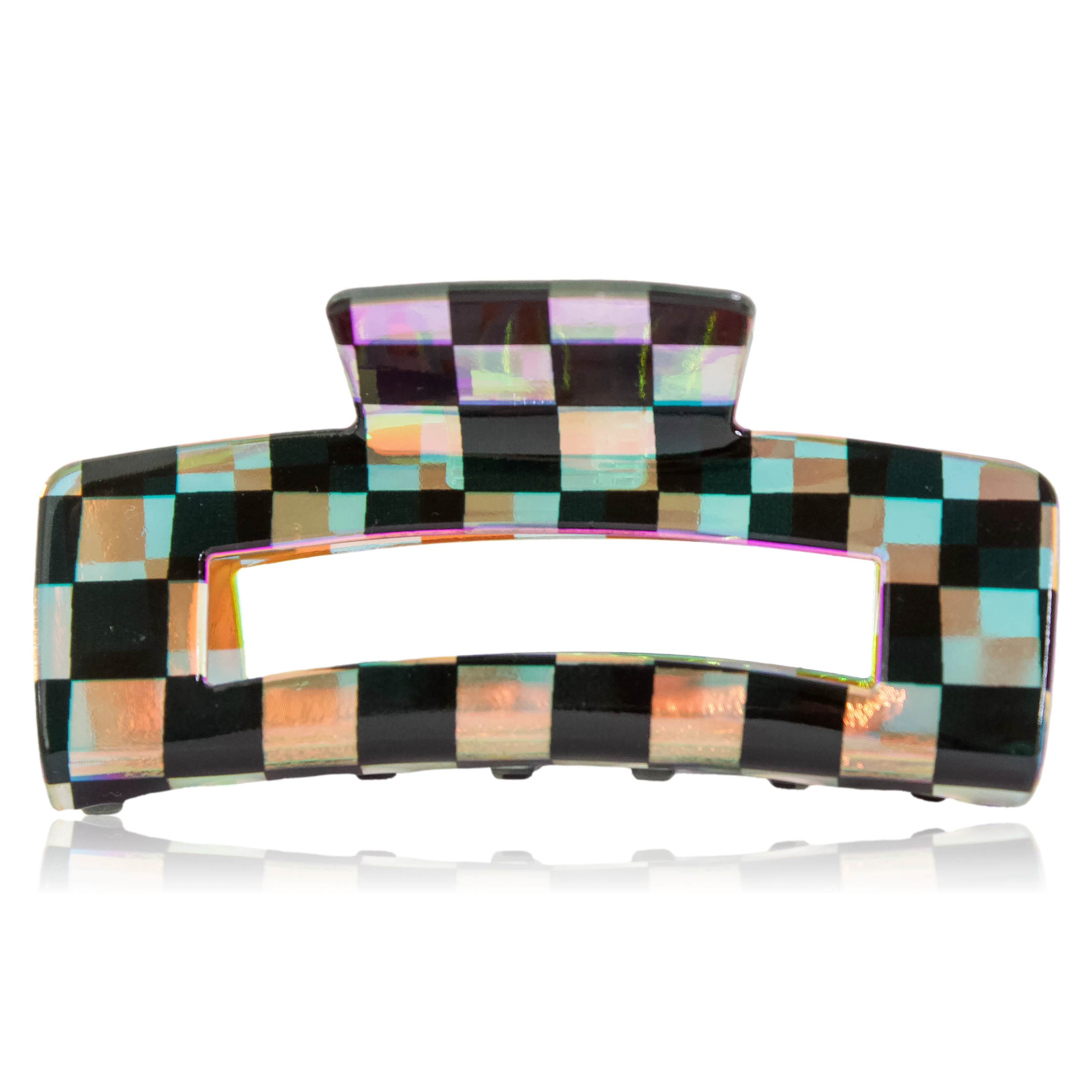 Checkmate Holographic Claw Hair Clip