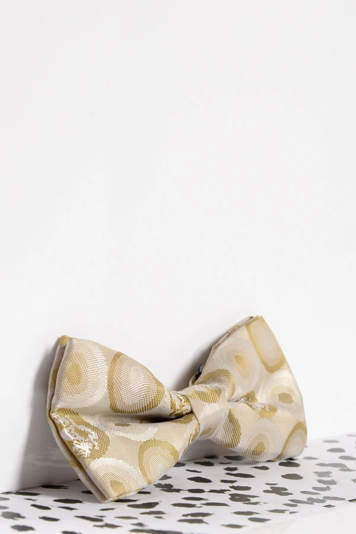 Children's Stone Bubble Circle Print Bow Tie