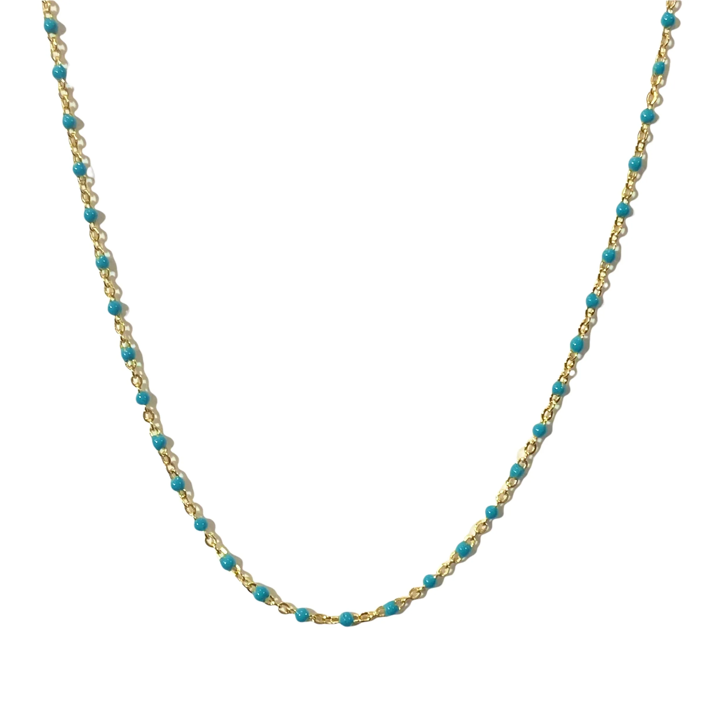 Color Beaded Chain Choker