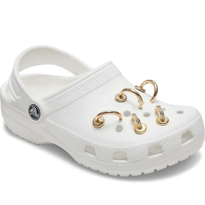 Crocs Jibbitz 5 Pack - Summer Nostaliga Gold Rings