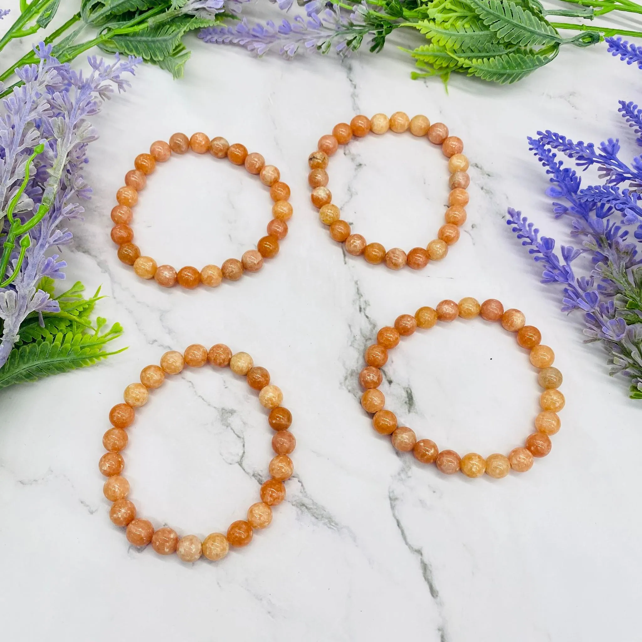 Crystal Bracelets, Gemstone Bracelets, Unakite, Tiger Eye Bracelet, Sodalite, Peach Calcite Bracelet, Healing Crystal, Grounding Bracelets