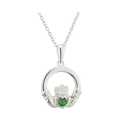 Crystal Claddagh Pendant