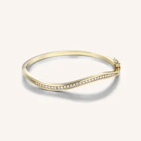 Crystal Wavy Bangle