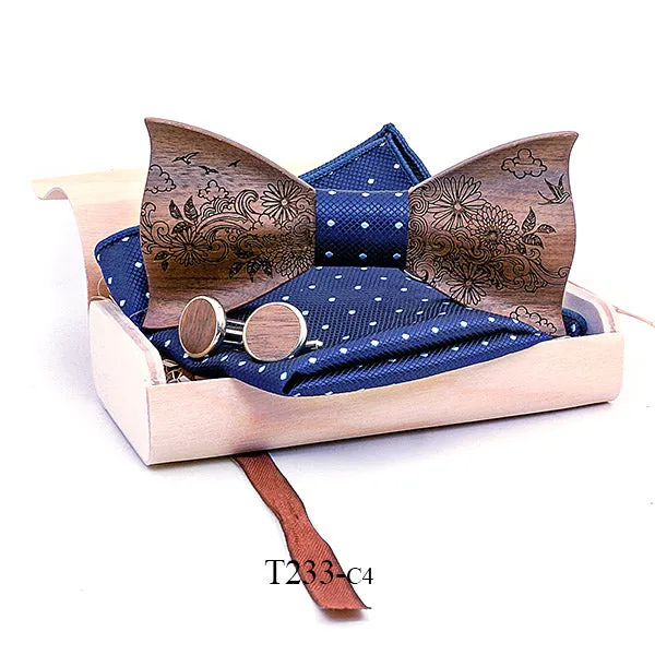 Curtis Wooden Bow Tie Set