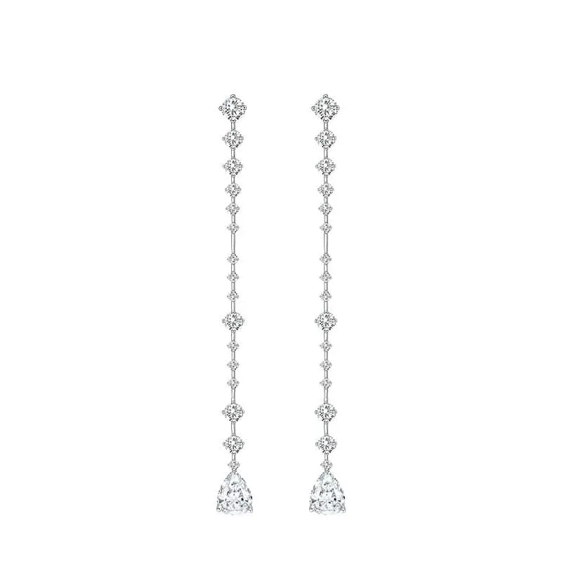 CZ Crystal Drop Party Earring