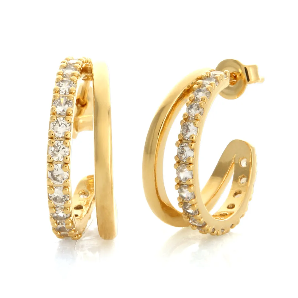 CZ_2lines EARRINGS