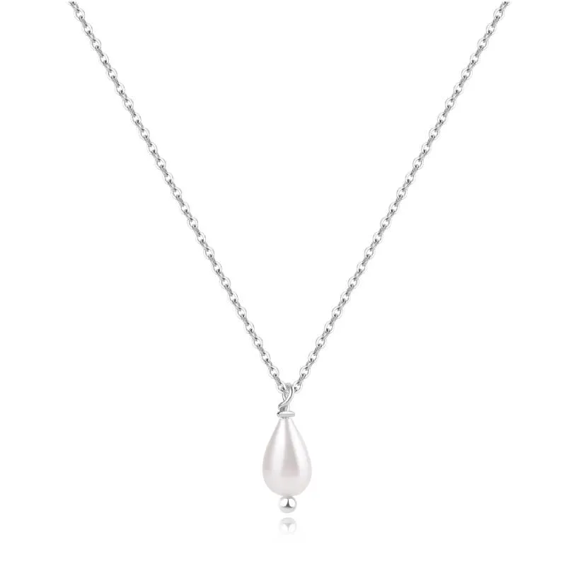 Dainty Pearl Drop Necklace