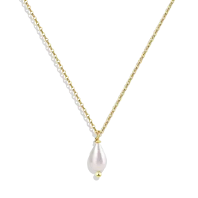 Dainty Pearl Drop Necklace