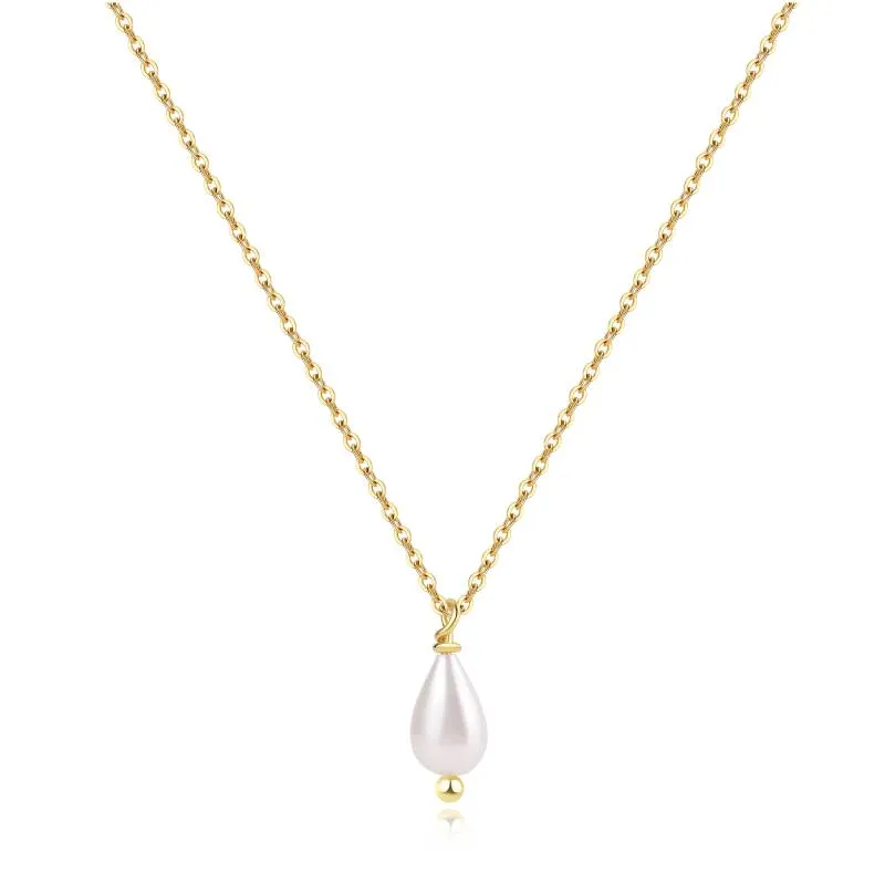 Dainty Pearl Drop Necklace