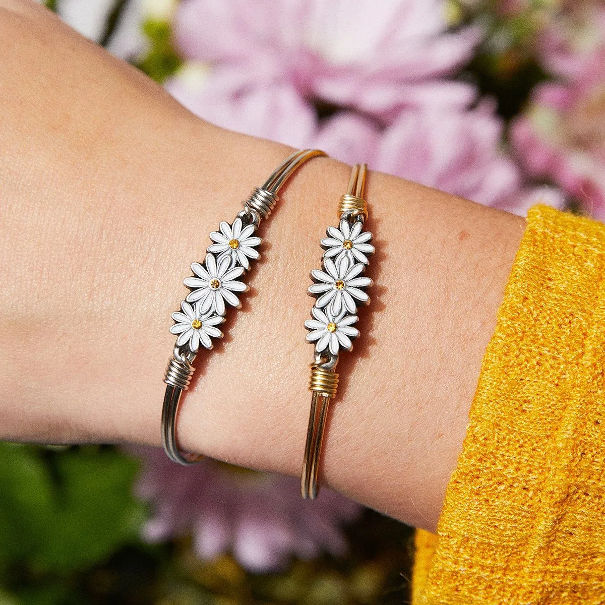 Daisies Bangle Bracelet