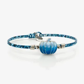 Denim Splatter Pumpkin Bangle Bracelet