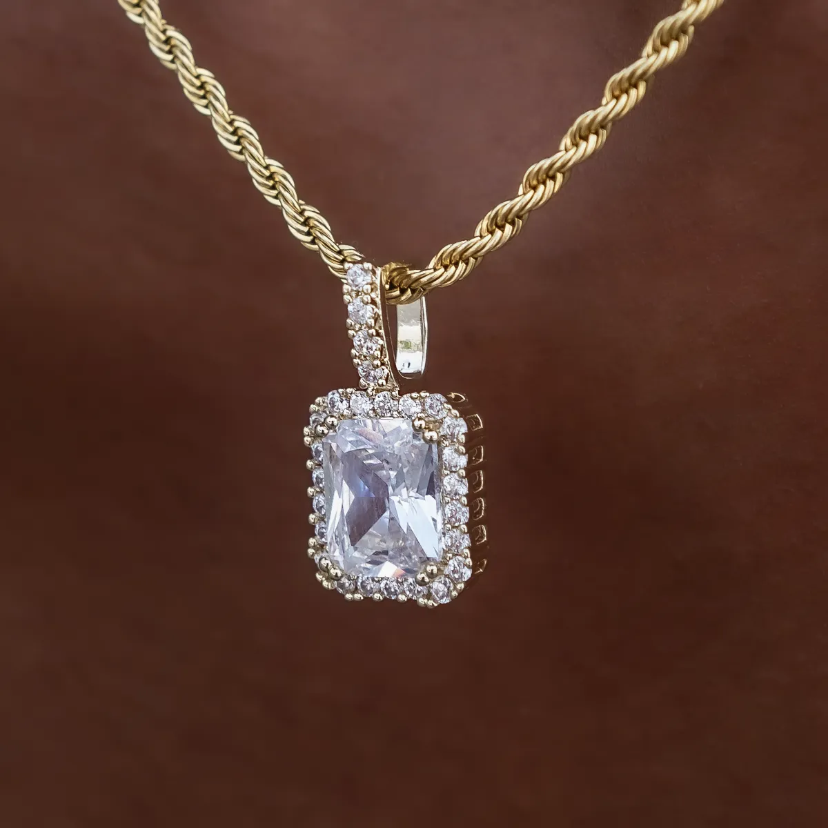 Diamond Stone Pendant