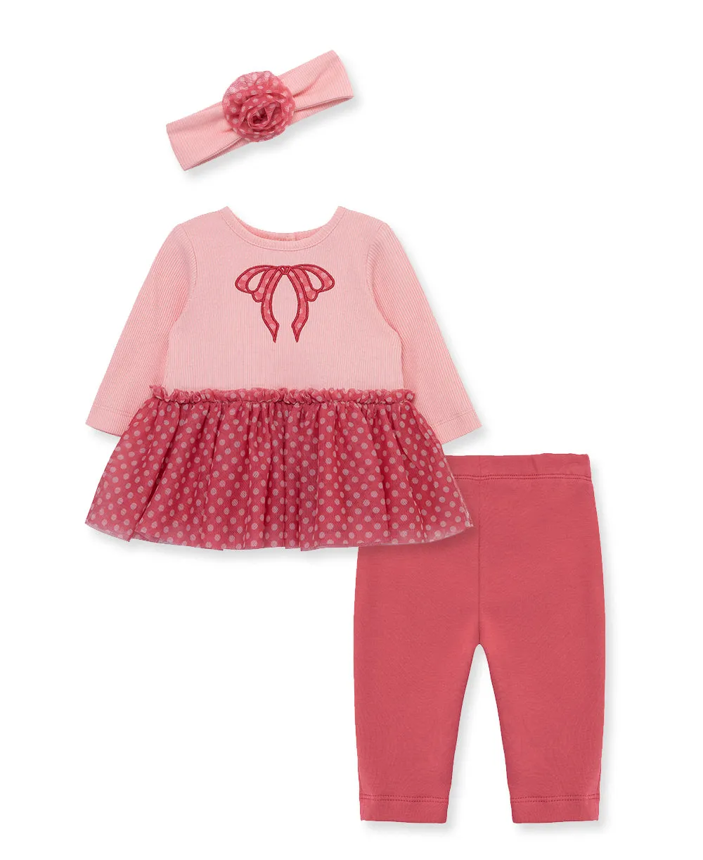 Dot Bow Tutu set