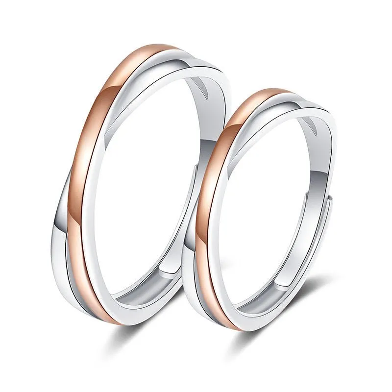 Elegant Matching Promise Rings for Couples