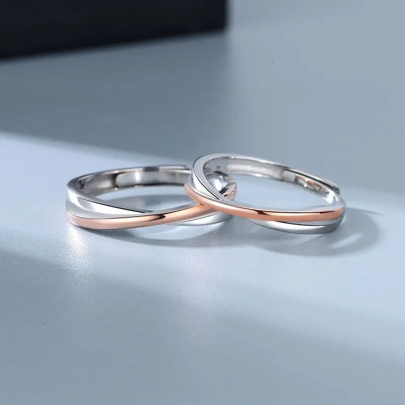 Elegant Matching Promise Rings for Couples