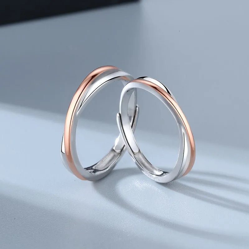 Elegant Matching Promise Rings for Couples