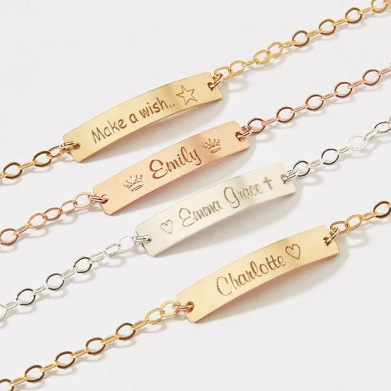 Engraved Baby Bracelets- Custom Baby Name Bracelet