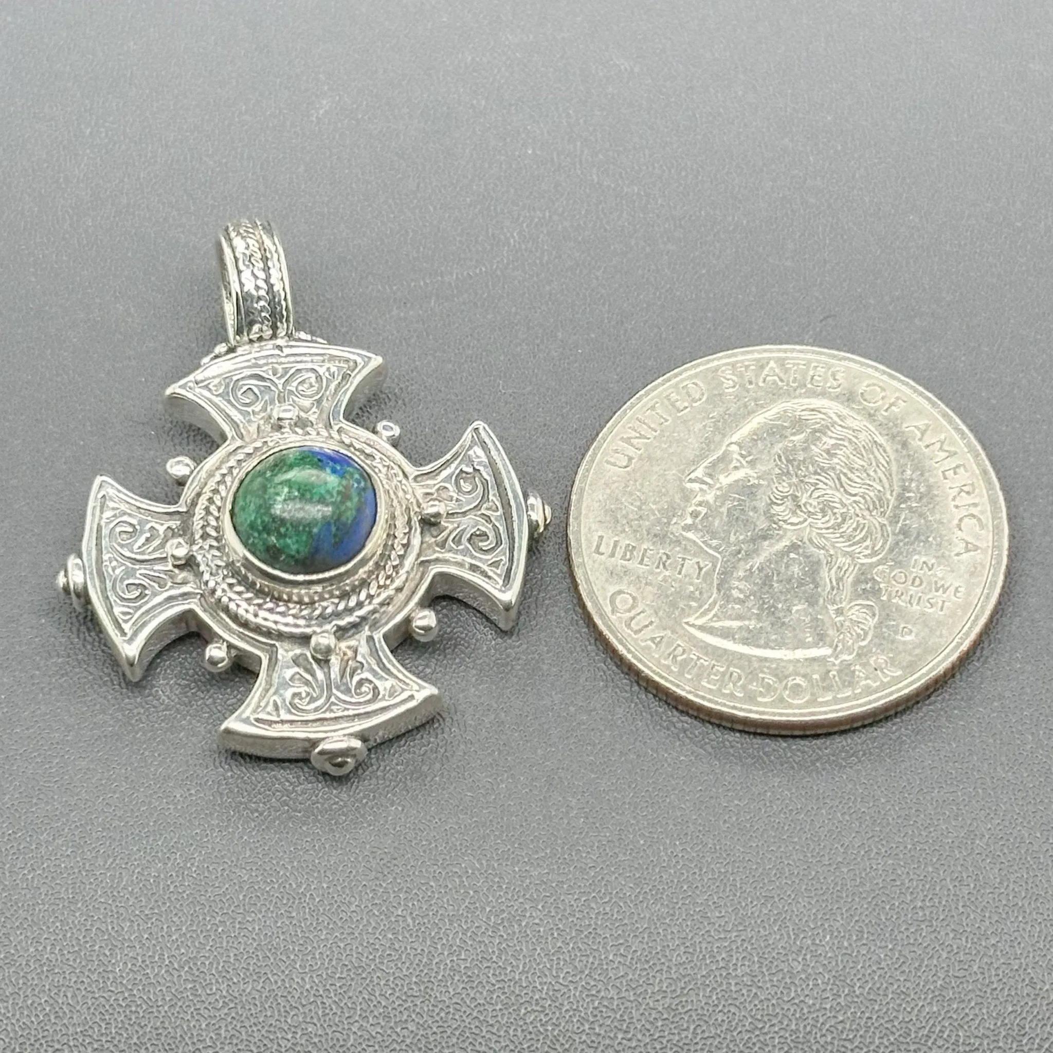 Estate SS Cross Pendant