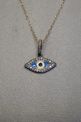 EVIL EYE DIAMONDS PENDANT