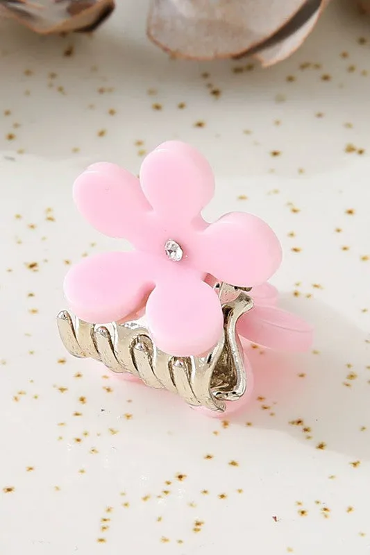 Friends Forever 6PCS Flower Mini Hair Clip Set