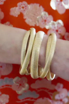 Gold Watchband Bangle