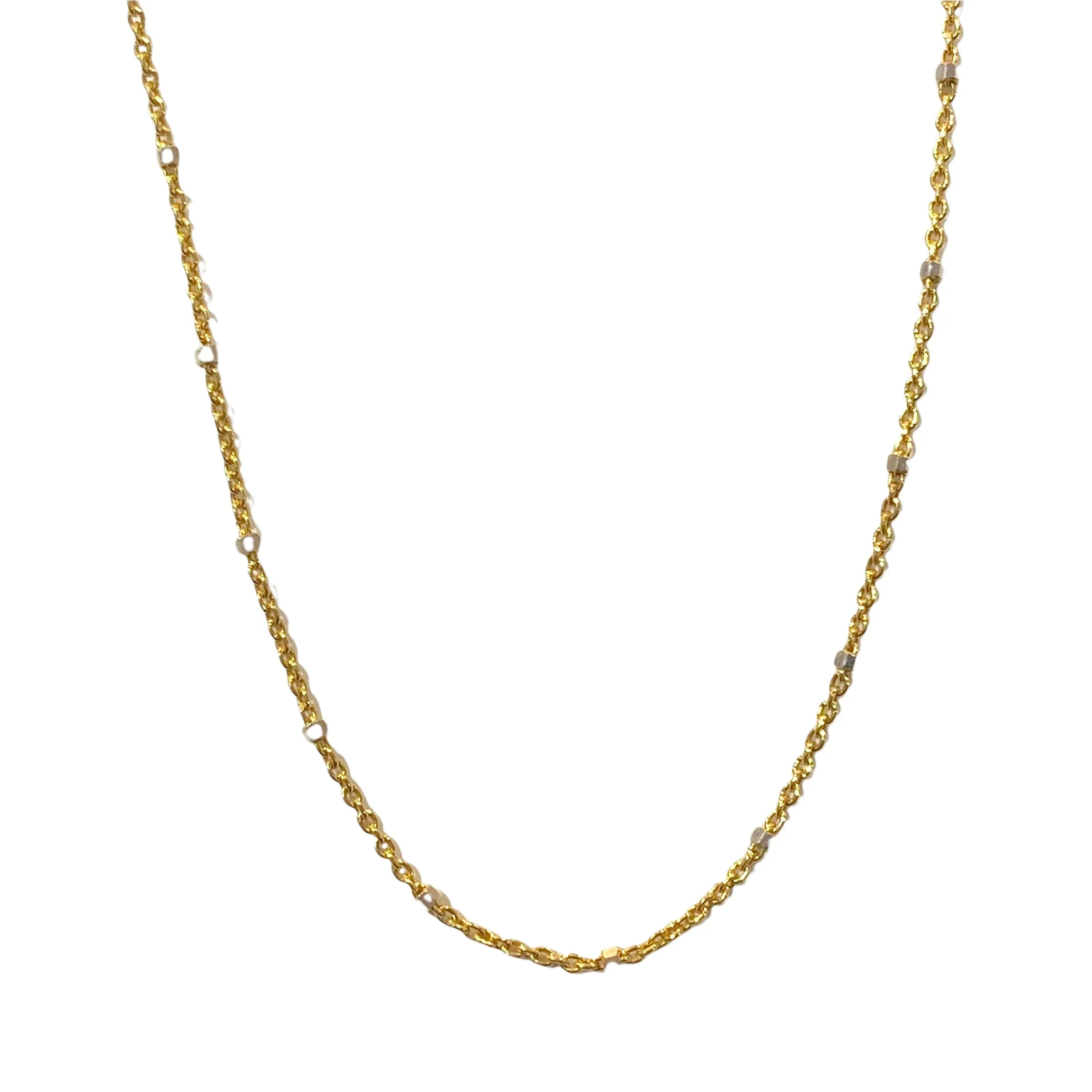 Goldie Two Tone Dotted 14” Choker