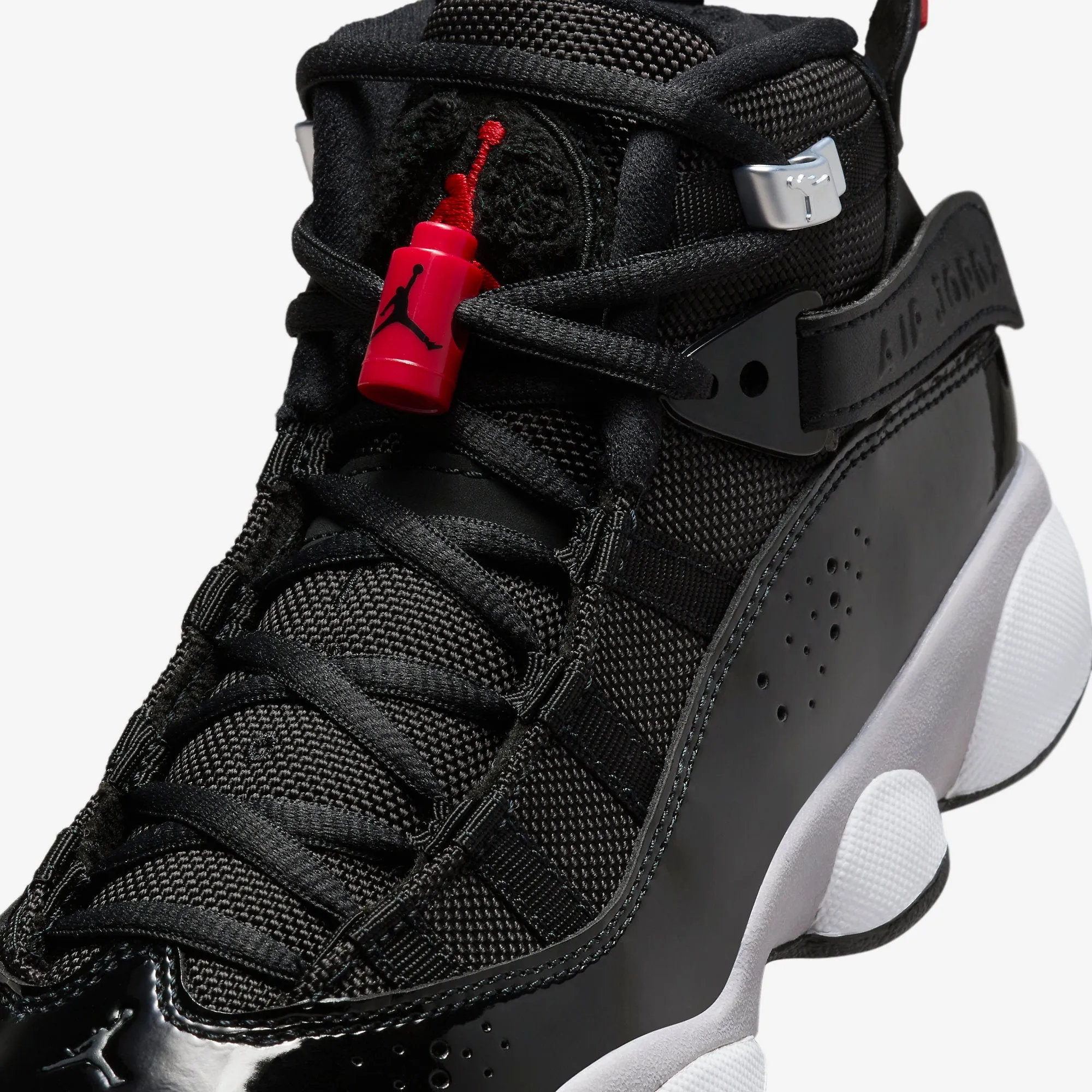 (GS) Air Jordan 6 Rings 'Black Cement' (2023) FZ4186-010