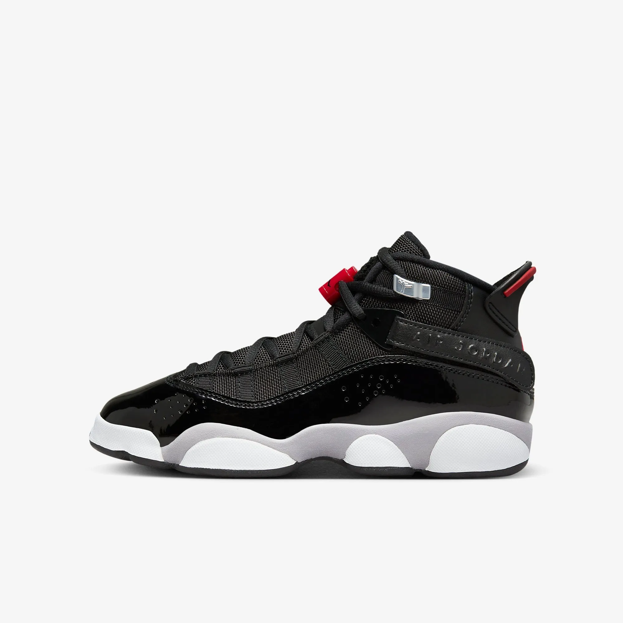 (GS) Air Jordan 6 Rings 'Black Cement' (2023) FZ4186-010