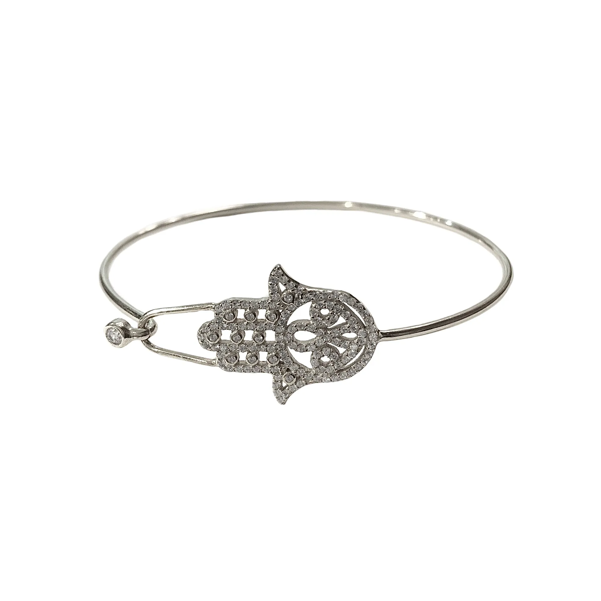 Hamsa Bangle Bracelet