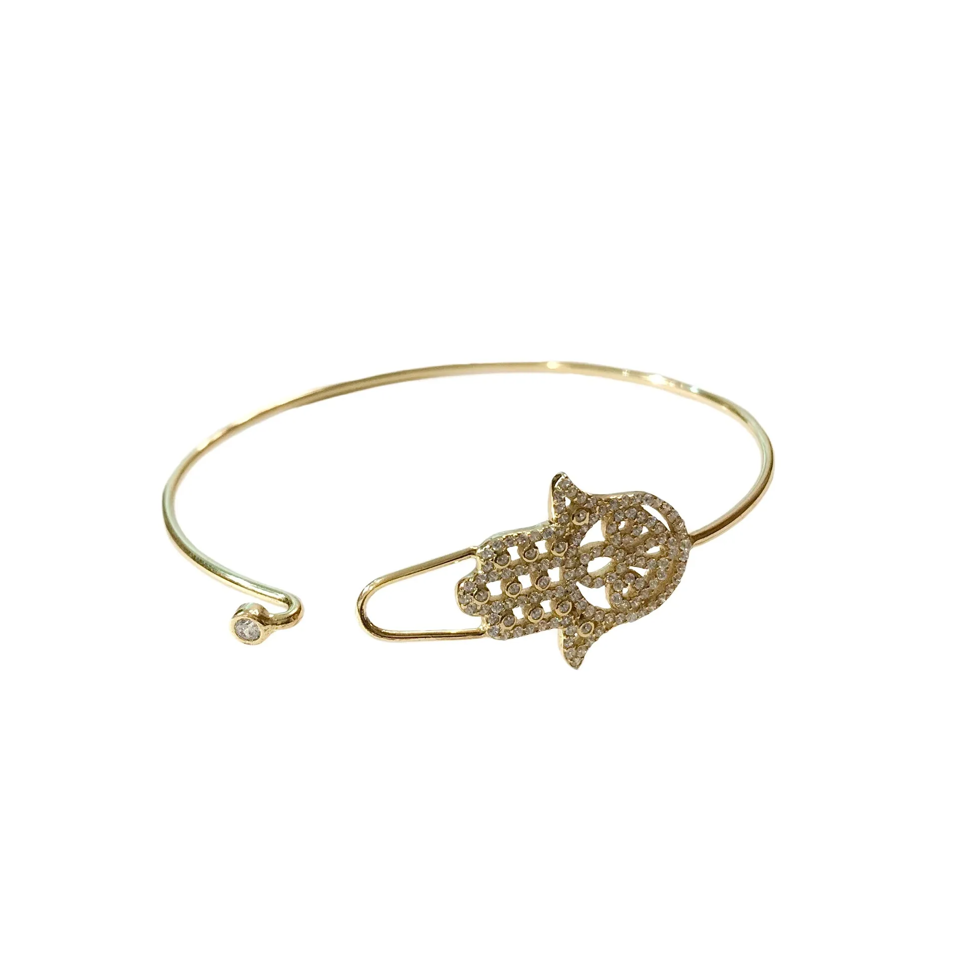 Hamsa Bangle Bracelet