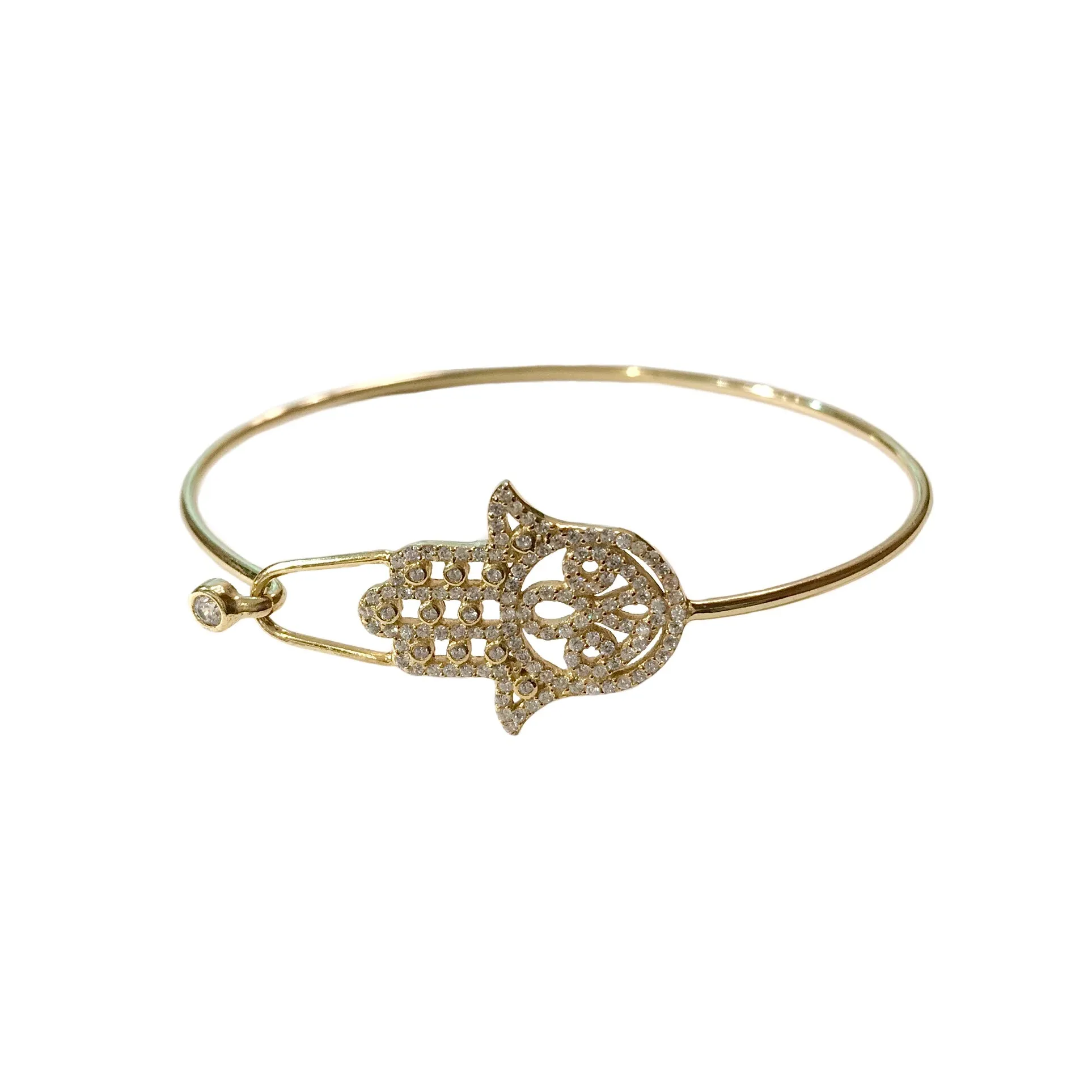 Hamsa Bangle Bracelet