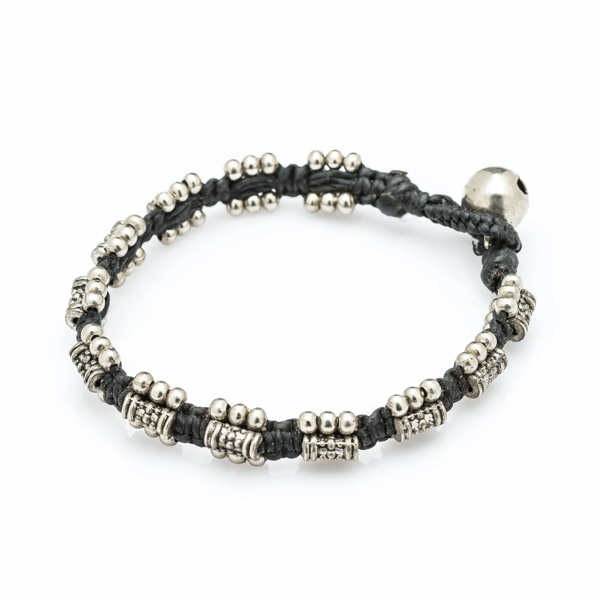 Hill Tribe Silver Bead And Rustic Charm Bracelets