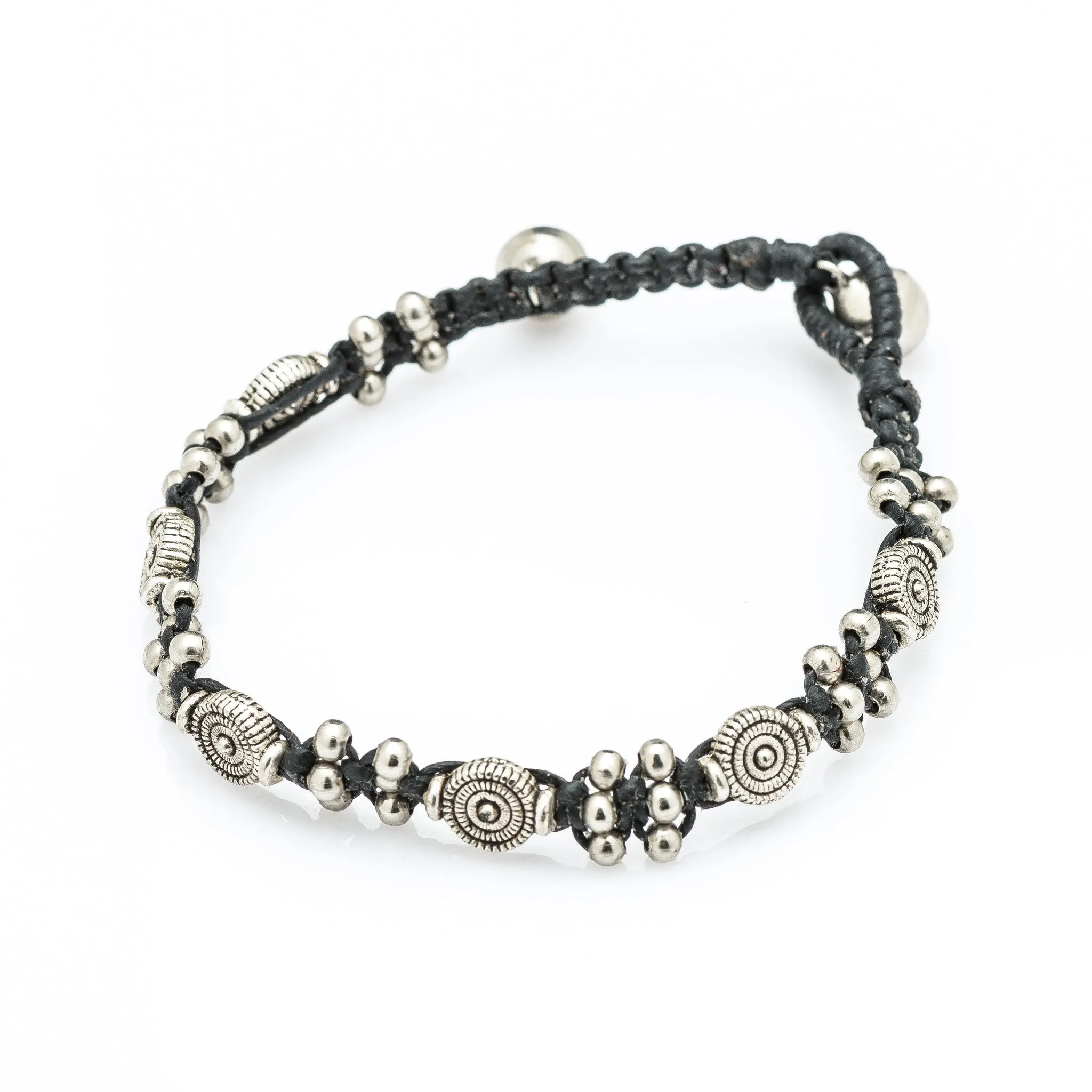 Hill Tribe Silver Bead And Tribal Charm Bracelets