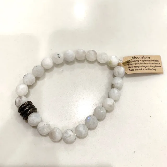 Infinite Warrior 8mm or 10mm Bracelets (Choose your stone)